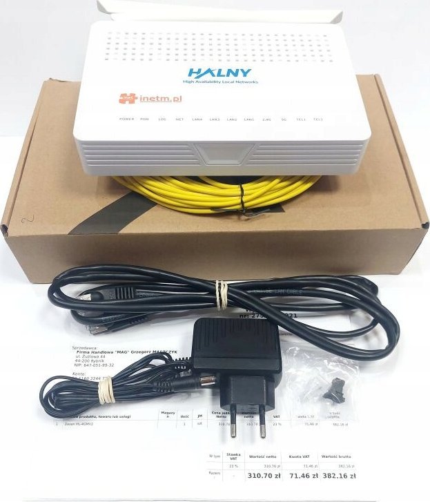 Terminal sieciowy ZTE ZTE F623 GPON ONU (1GE+3FE+1POTS+WIFI+USB)