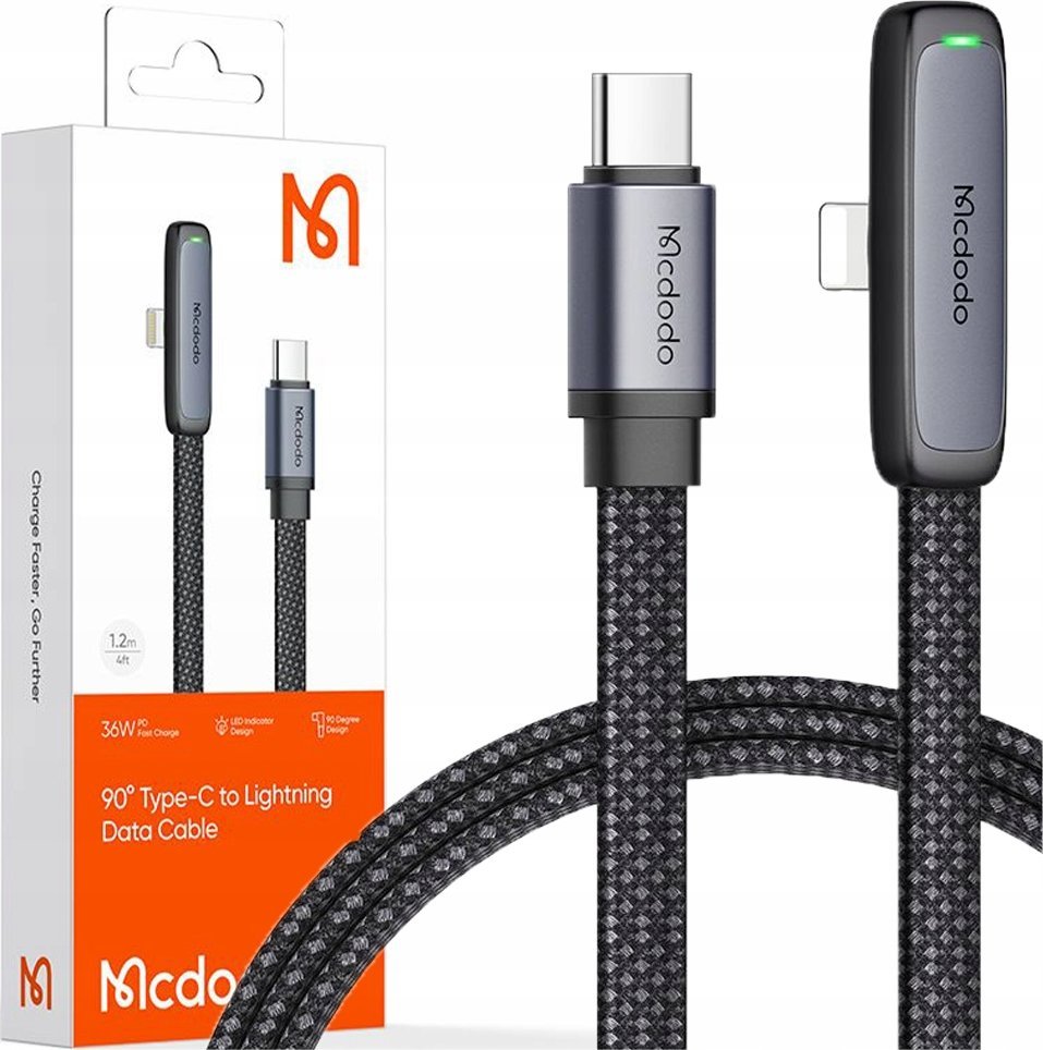Kabel USB Mcdodo USB-A - USB-C 1.2 m Czarny (CA-3350)