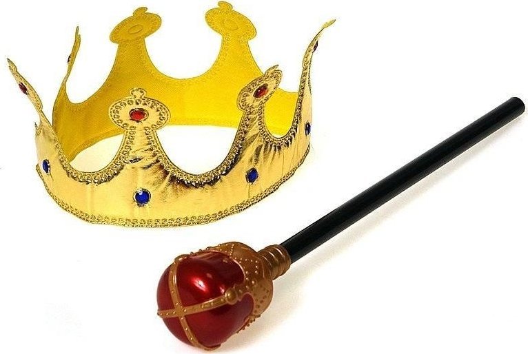 Korona z berłem 41x14x6cm