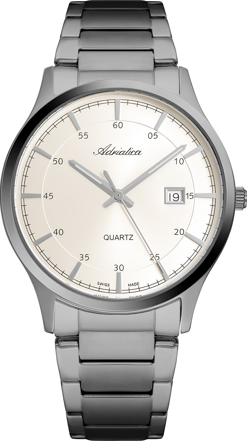 Zegarek Adriatica Zegarek męski Adriatica A8302.S117Q szary