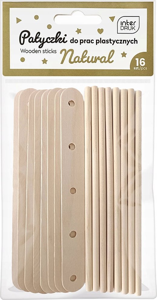 Patyczki do prac plastycznych 16 sztuk