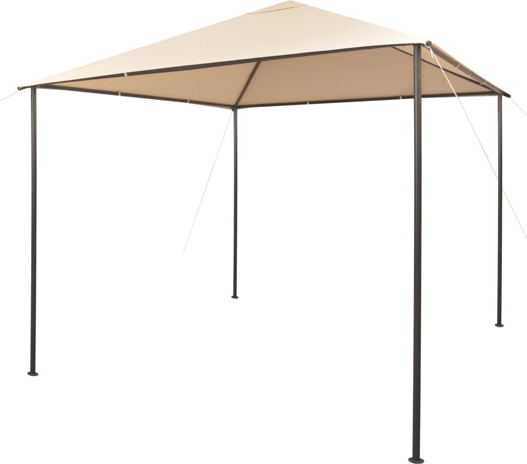 vidaXL Altana/namiot ogrodowy, 3x3 m, stal, beżowy