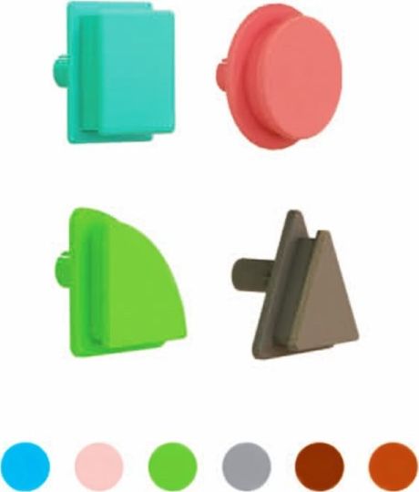 Masterkidz MASTERKIDZ Geometryczne Elementy Tablic 256 szt