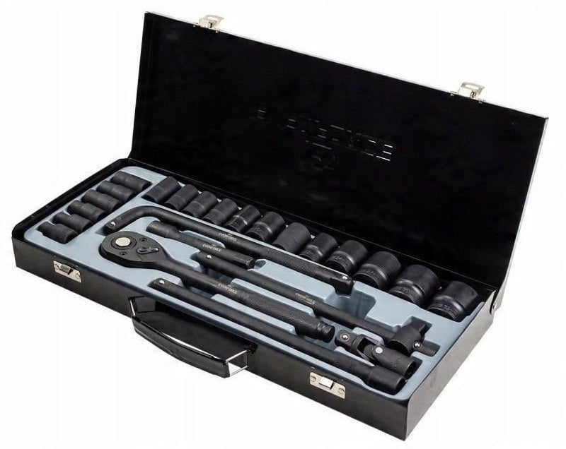 Zestaw narzędzi 1/2" 24el. (8-32mm) (6-kątnych)