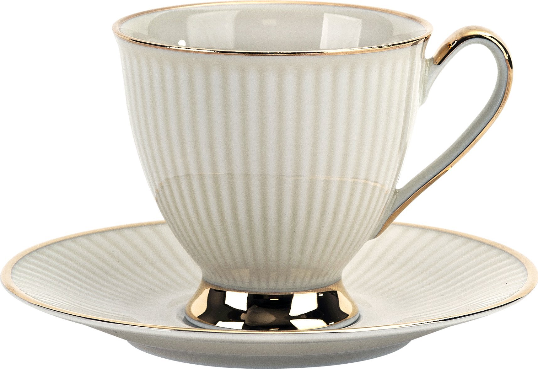 Ćmielów Filiżanka 250 ml ze spodkiem Dalia Kwarc GZ02