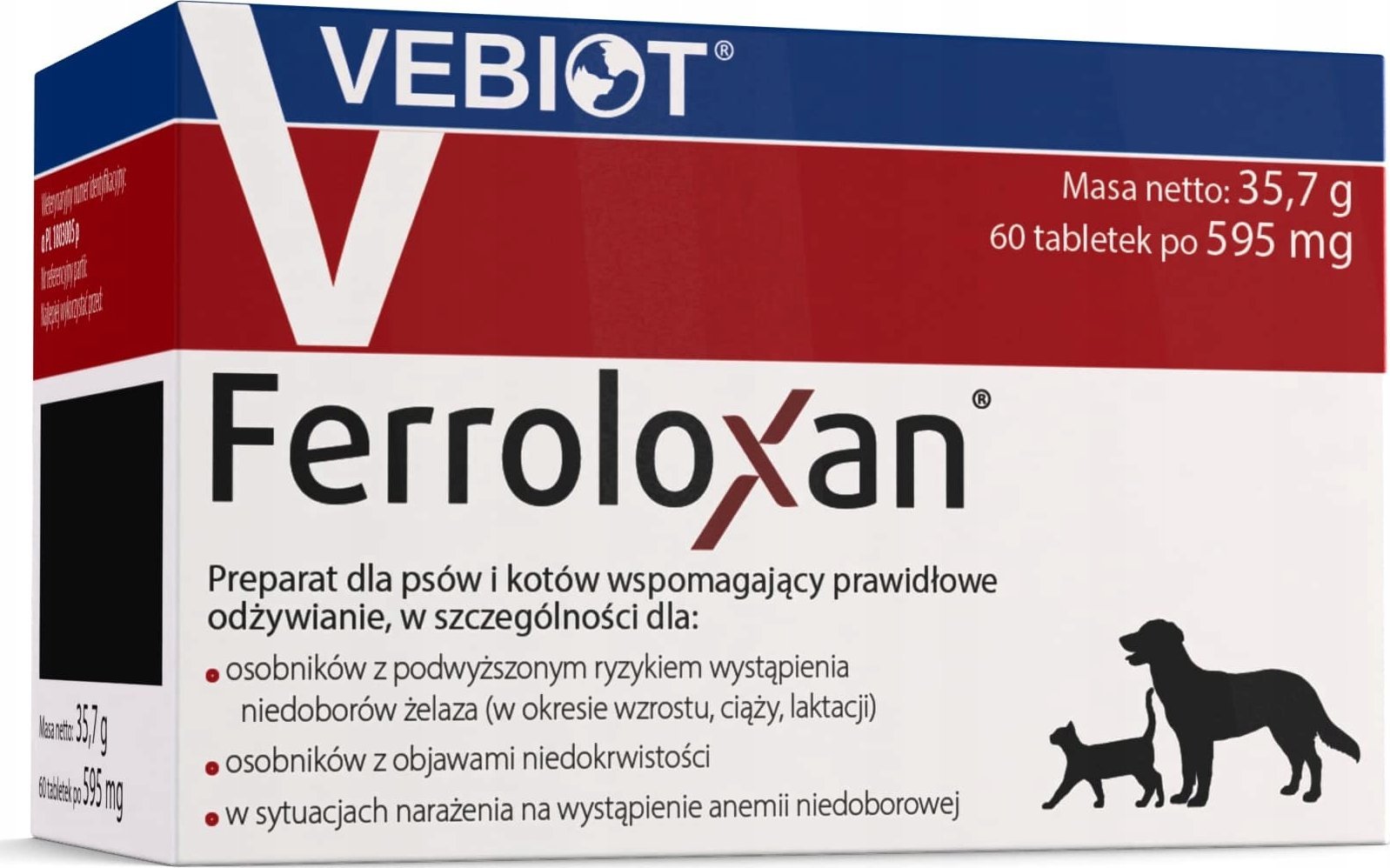 TropiDog VEBIOT Ferroloxan 60 tabletek