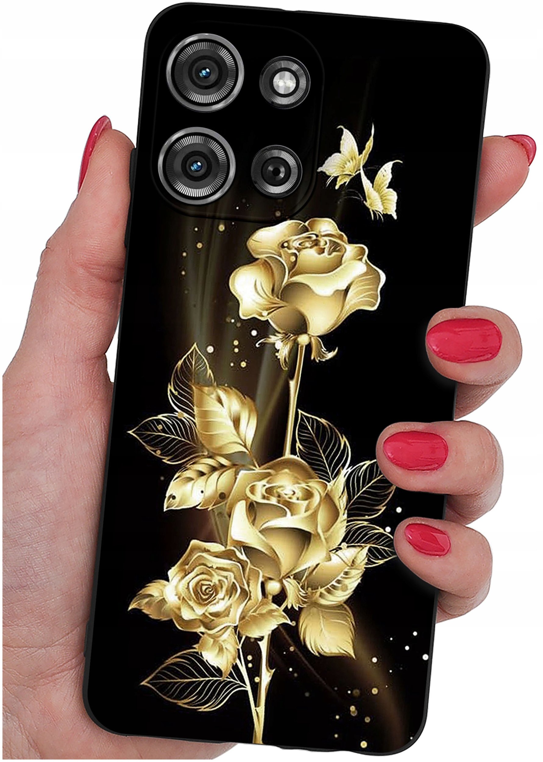 krainaGSM Etui do Motorola G75 5G | Wzory | SILIKONOWE MATT SZKŁO 9H