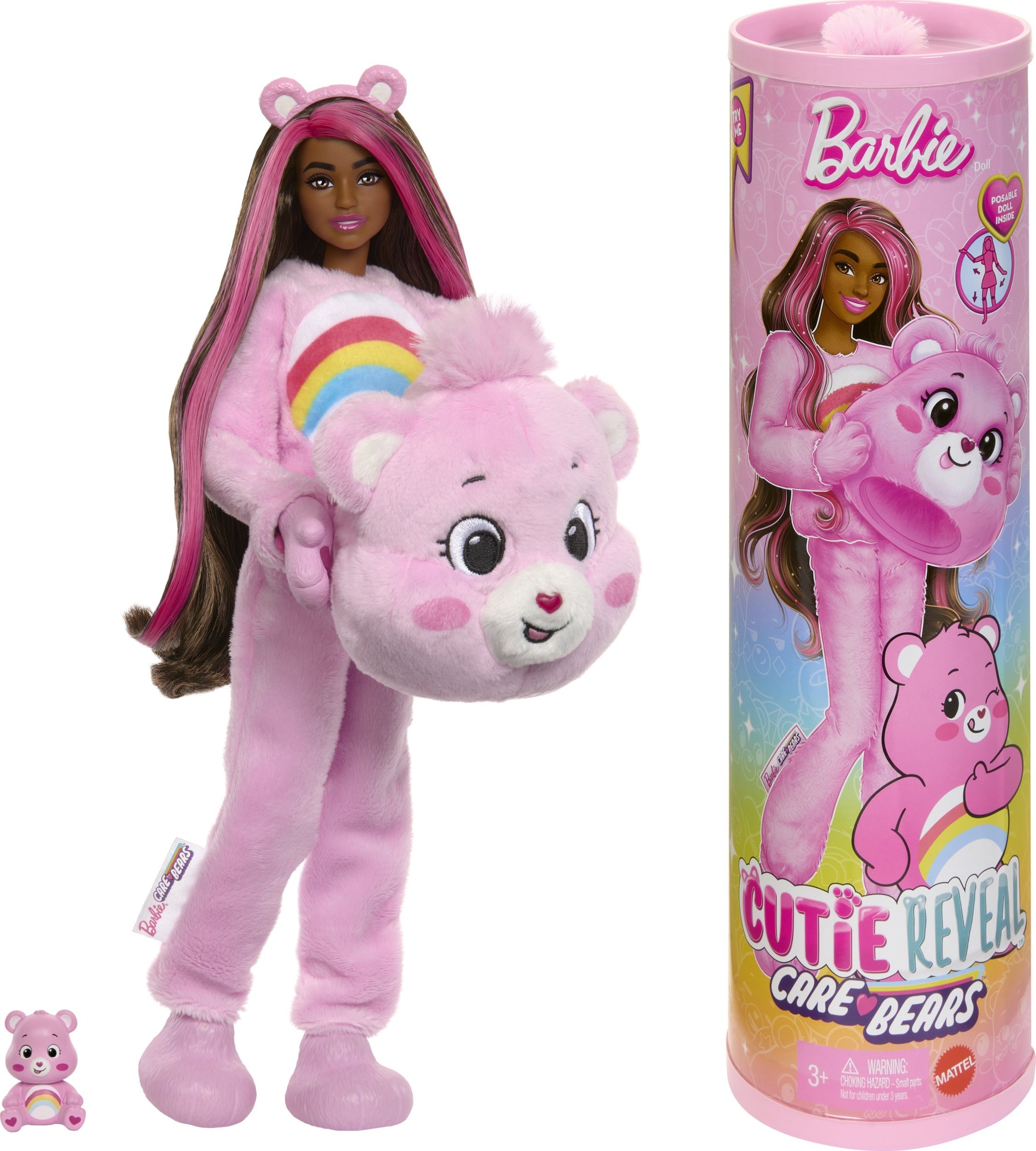 „Barbie Cutie Reveal Care Bears“ siurprizų rinkinys Cheer Bear (JCN95)