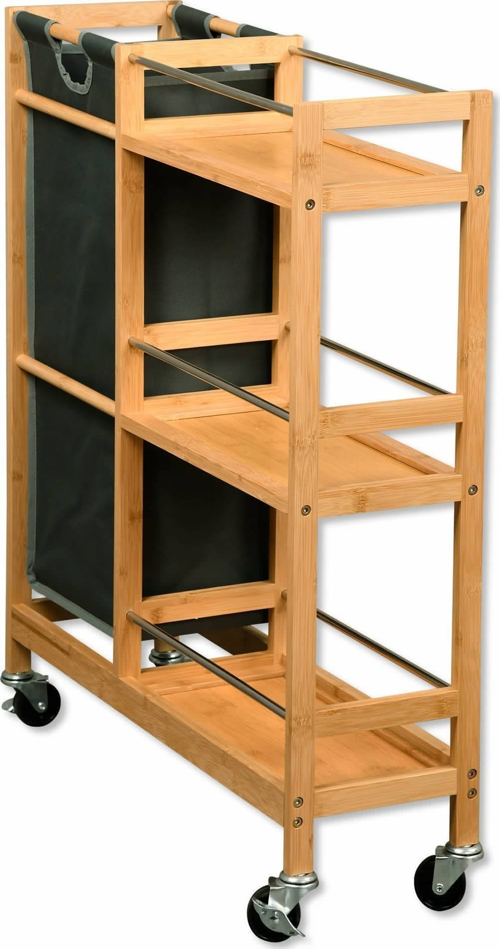 Kesper Regał na kółkach, 3 poziomowy, wyciągana torba, Kesper