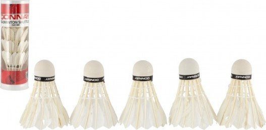 DONNAY LOTKA BADMINTON Z PIÓR DONNAY 5SZT BIAŁA