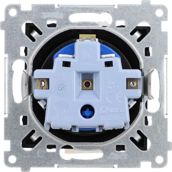 Kontakt-Simon Simon 54 Gniazdo DATA z kluczem uprawniającym (moduł) 16A 250V zaciski śrubowe czarny mat DGD1.01/49