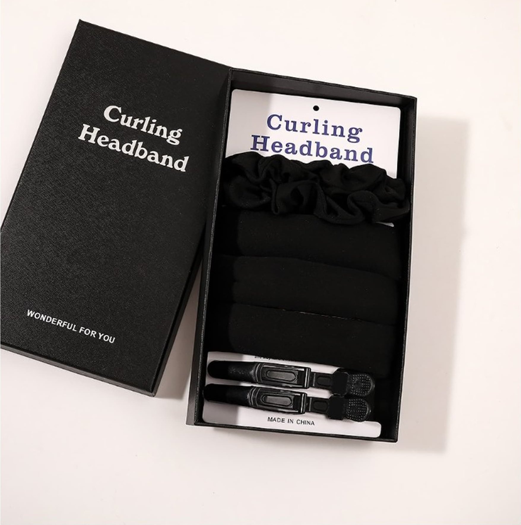 eCarla Lokówka do kręcenia włosów loków wałek papiloty w pudełku czerń O460CZ