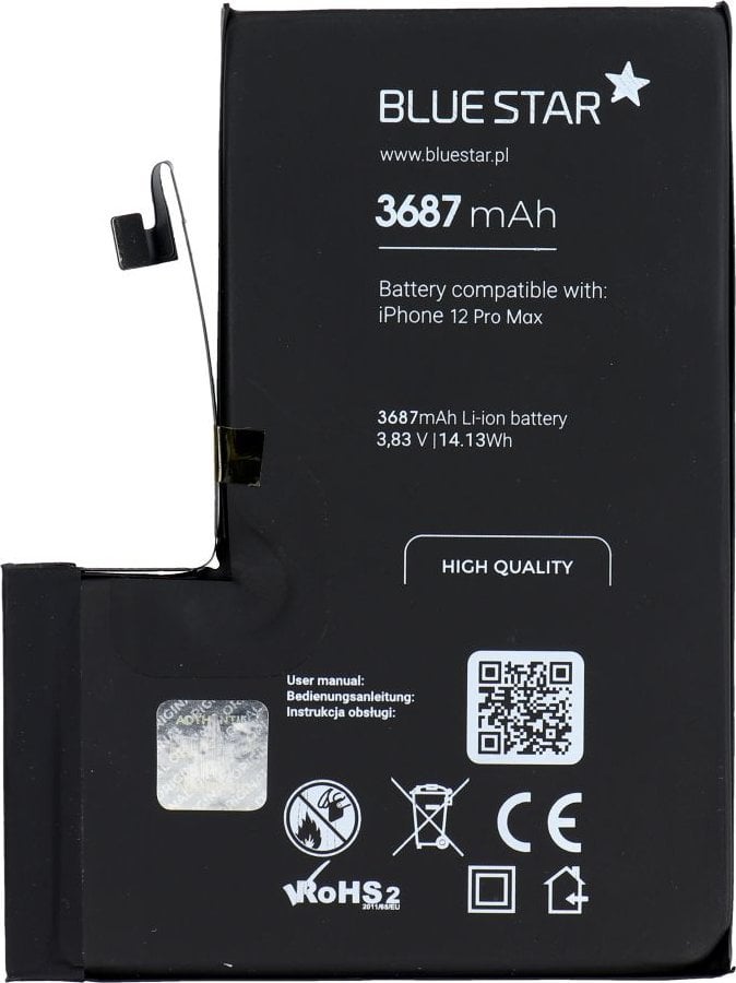 Bateria Blue Star BLUE STAR HQ bateria do IPHONE 12 Pro Max 3687 mAh