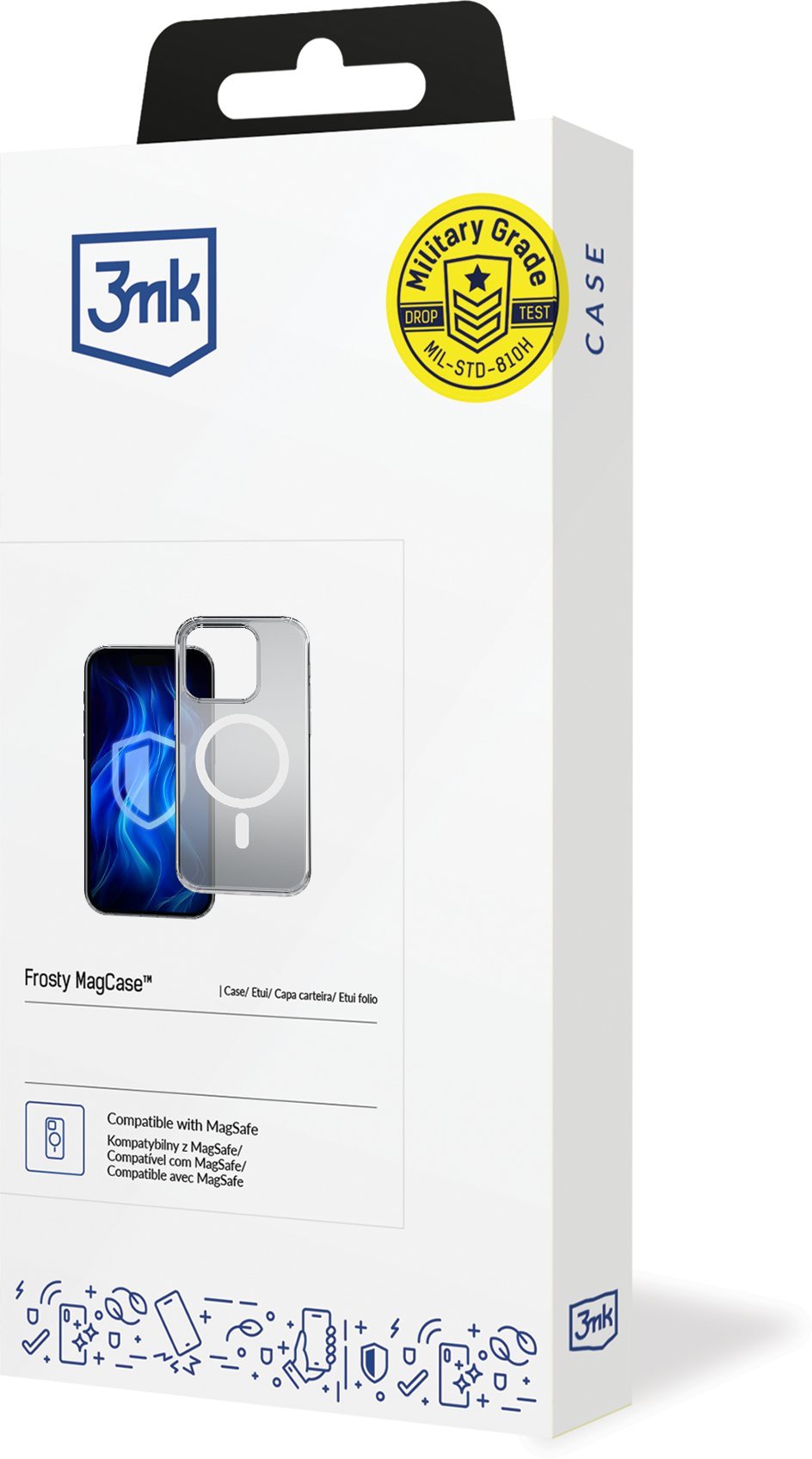 Etui 3MK Frosty MagCase do Apple iPhone 17 Pro Max niebieski