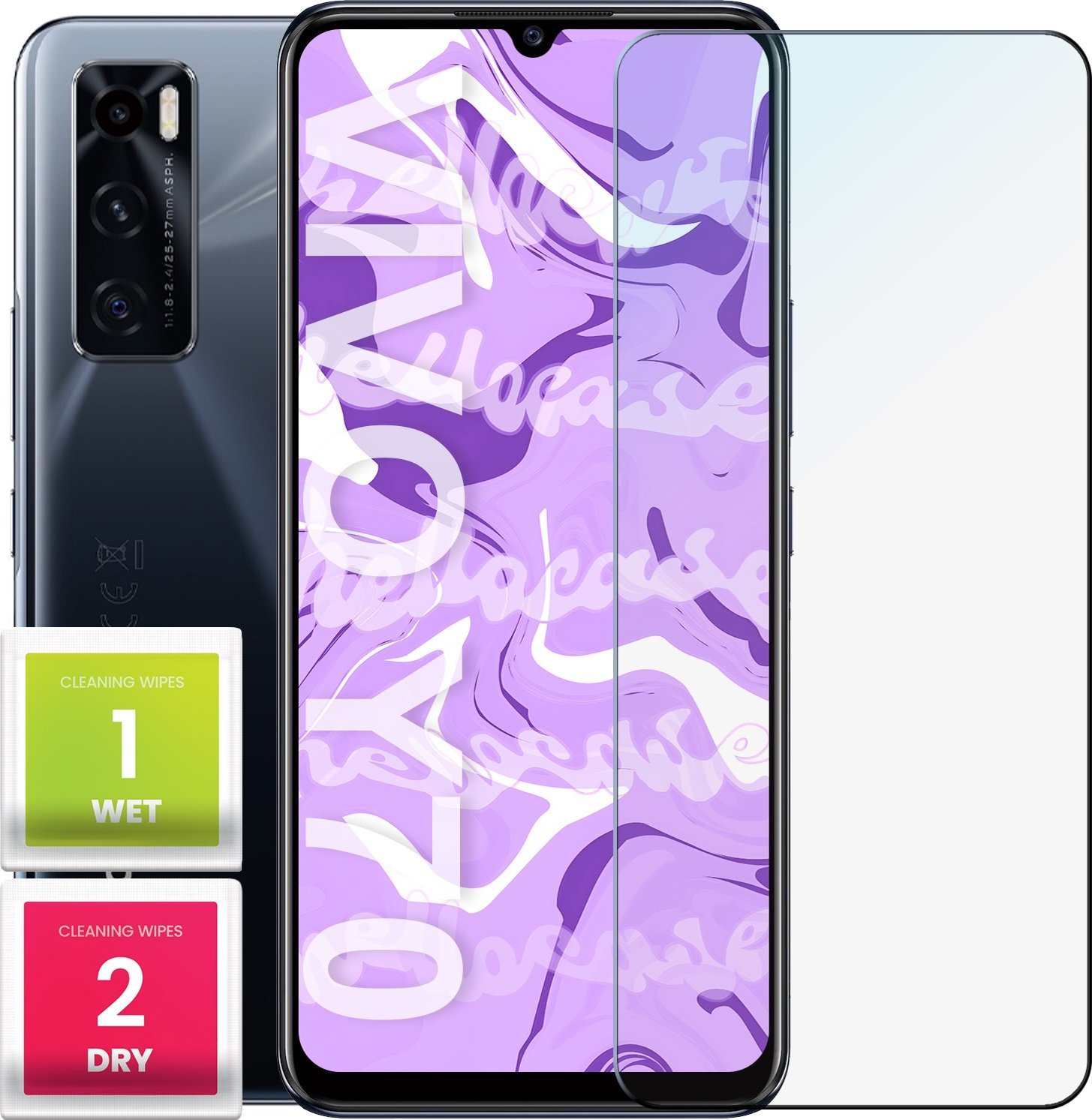 Hello Case Szkło Hartowane do Vivo Y70 (szybka 9H, płaskie 2.5D, ochronne, szybka)