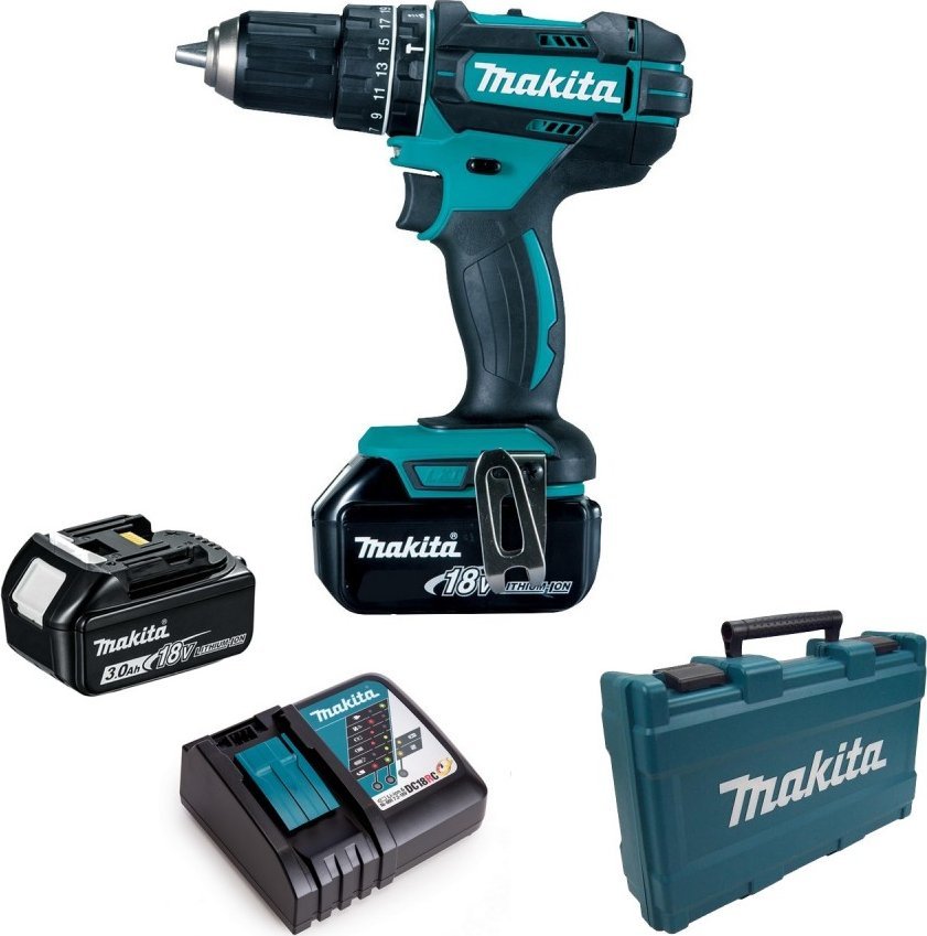 Wiertarko-wkrętarka Makita DHP482RFE 18 V 2 x akumulator 3 Ah