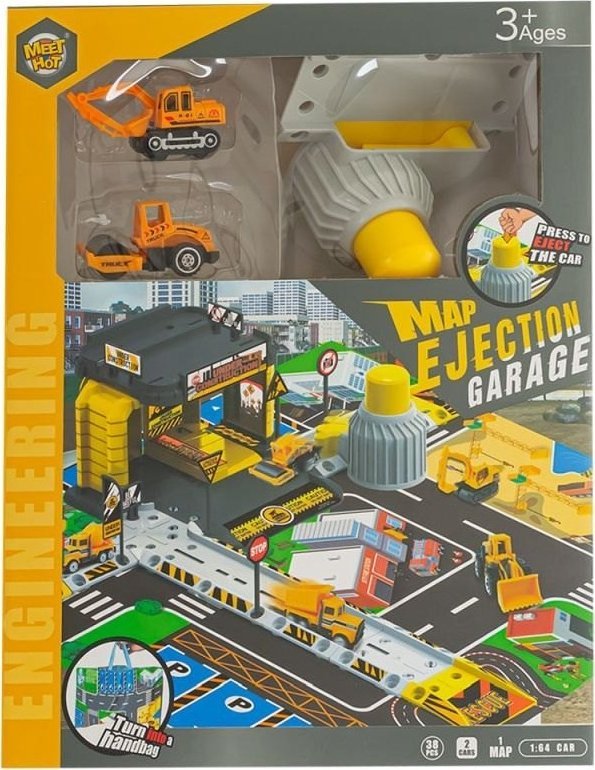 Zabawka parking budowlany