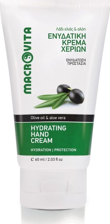 Macrovita Nawilżający krem do rąk z bio-oliwą z oliwek i bio-aloesem 60 ml
