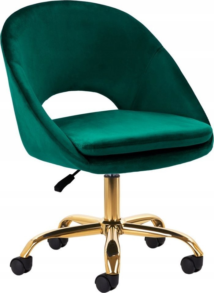 Activeshop 4Rico krzesło obrotowe QS-MF18G aksamit zielone