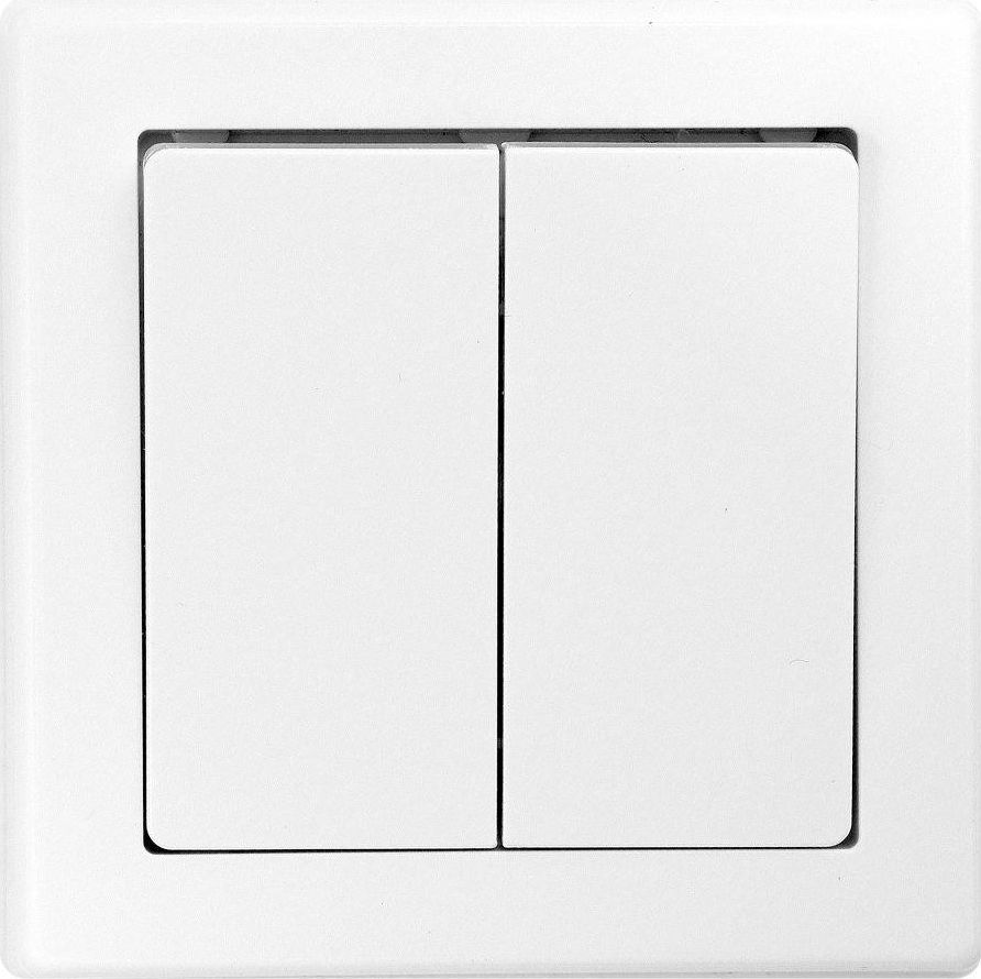 Timex Wyłącznik podwójny 10A 250V świecznikowy włącznik podtynkowy Jowisz WP-2/JW Timex 0414