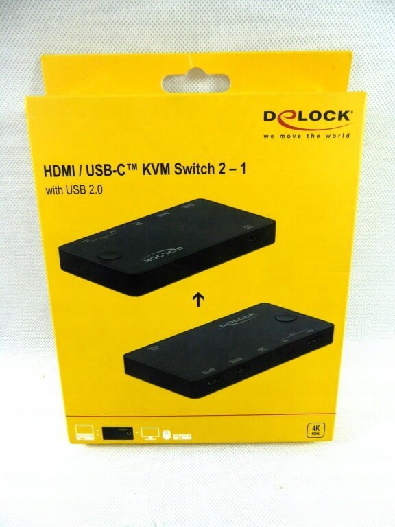 DeLOCK Sw. KVM HDMI / USB-C 4K 60Hz