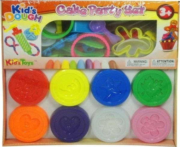 Masa plastyczna z akcesoriami 8 kolorów