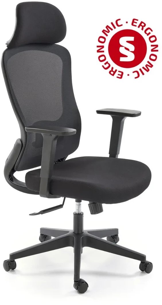 Fotel biurowy SONAR czarny HALMAR