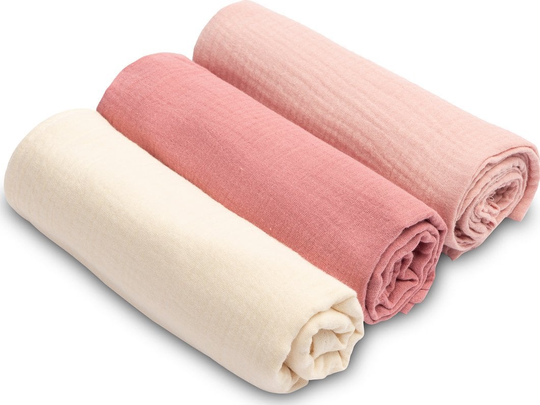 Sensillo PIELUCHA MUŚLINOWA JEDNOLITA RÓŻOWA (Opak - 3 szt)