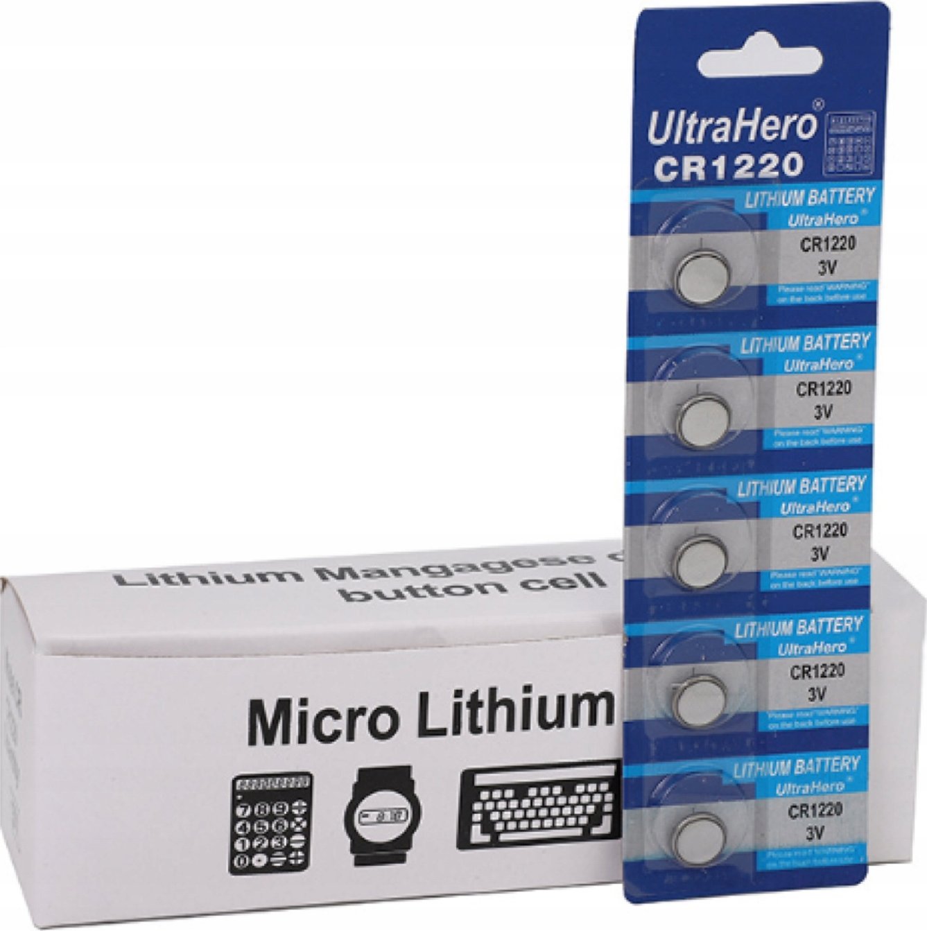 Rosfix 5x BATERIA ALKAICZNA GUZIKOWA CR1220 DL1220 3V DO ZABAWKI PILOTA KALKULATOR