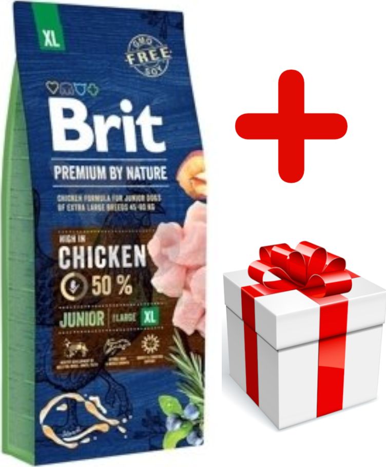 Brit BRIT Premium By Nature Junior XL 15kg + niespodzianka dla psa GRATIS!