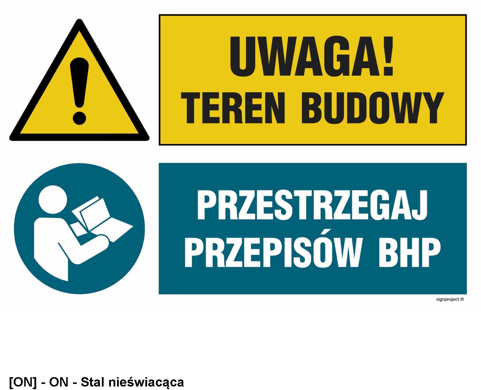 OI043 - Uwaga! teren budowy, Przestrzegaj przepisów BHP