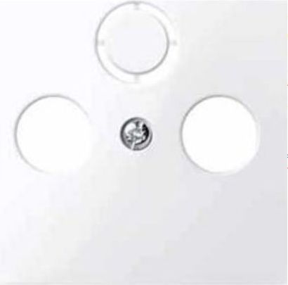 Schneider Merten System M Płytka centralna podwójna/potrójna gniazda antenowego TV/SAT (MTN296719)