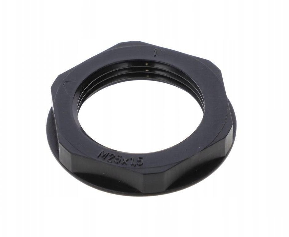Nakrętka poliamidowa M25 EN 25M BK czarna E03DK-02020400403
