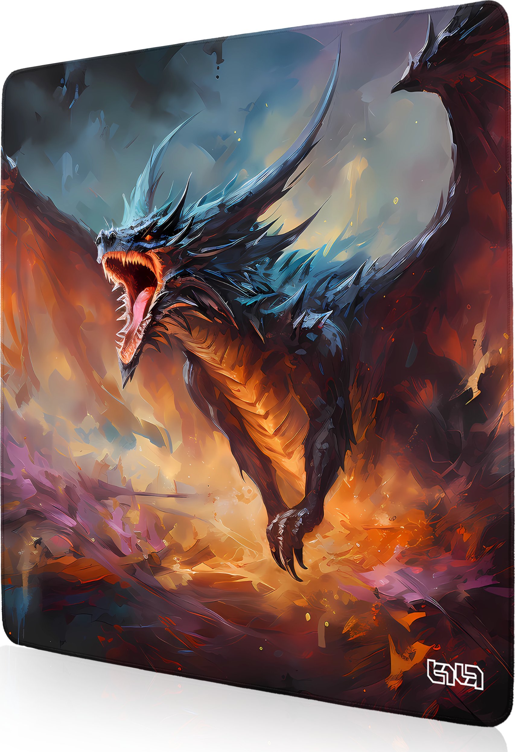 Podkładka Tilt PODKŁADKA GAMINGOWA Smoczy Gniew 30x30 TILT Dla gracza XL Gamingowa