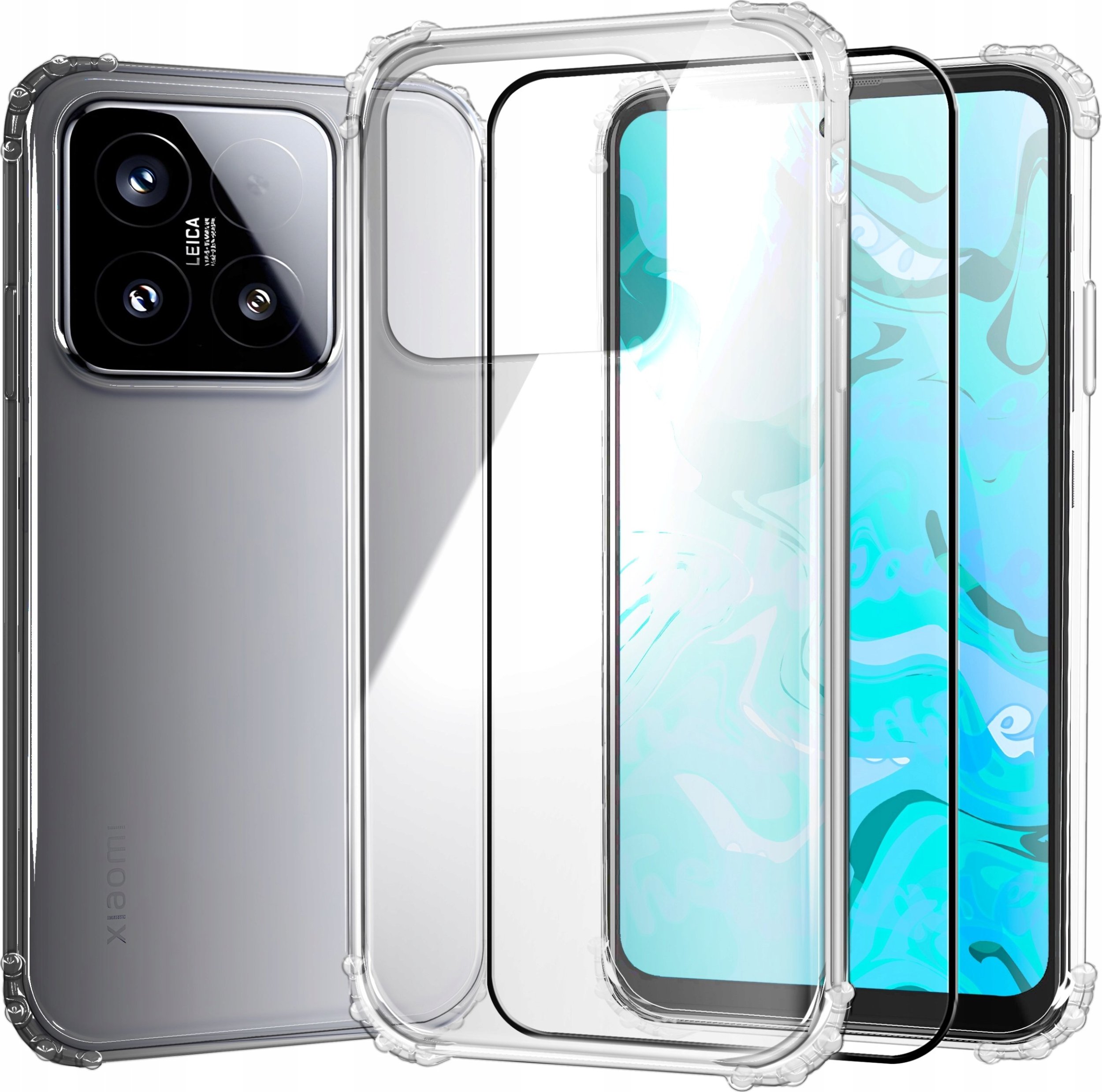 ETUI PANCERNE DO XIAOMI 15 | CASE SILIKON SLIM ANTI SHOCK CLEAR | SZKŁO