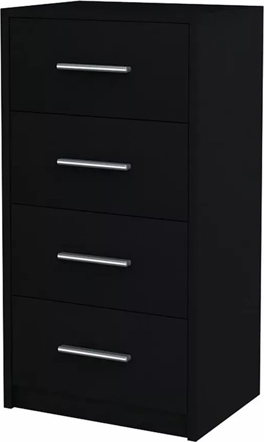 Elior Klasyczna komoda z szufladami czarna - Ilda 5X