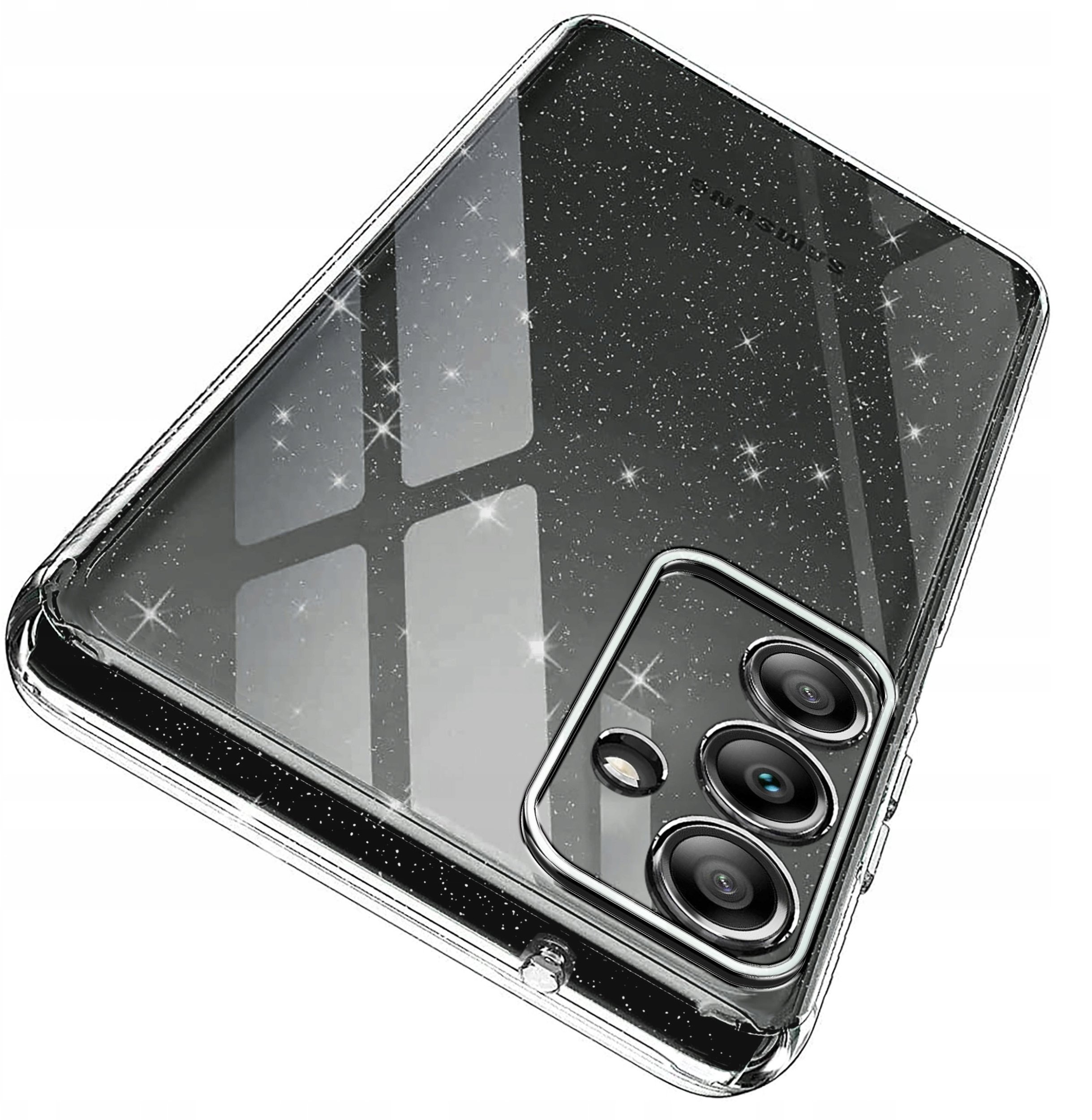 Etui do Samsung Galaxy A05s SILICONE BROKAT CASE PLECKI + SZKŁO 9H