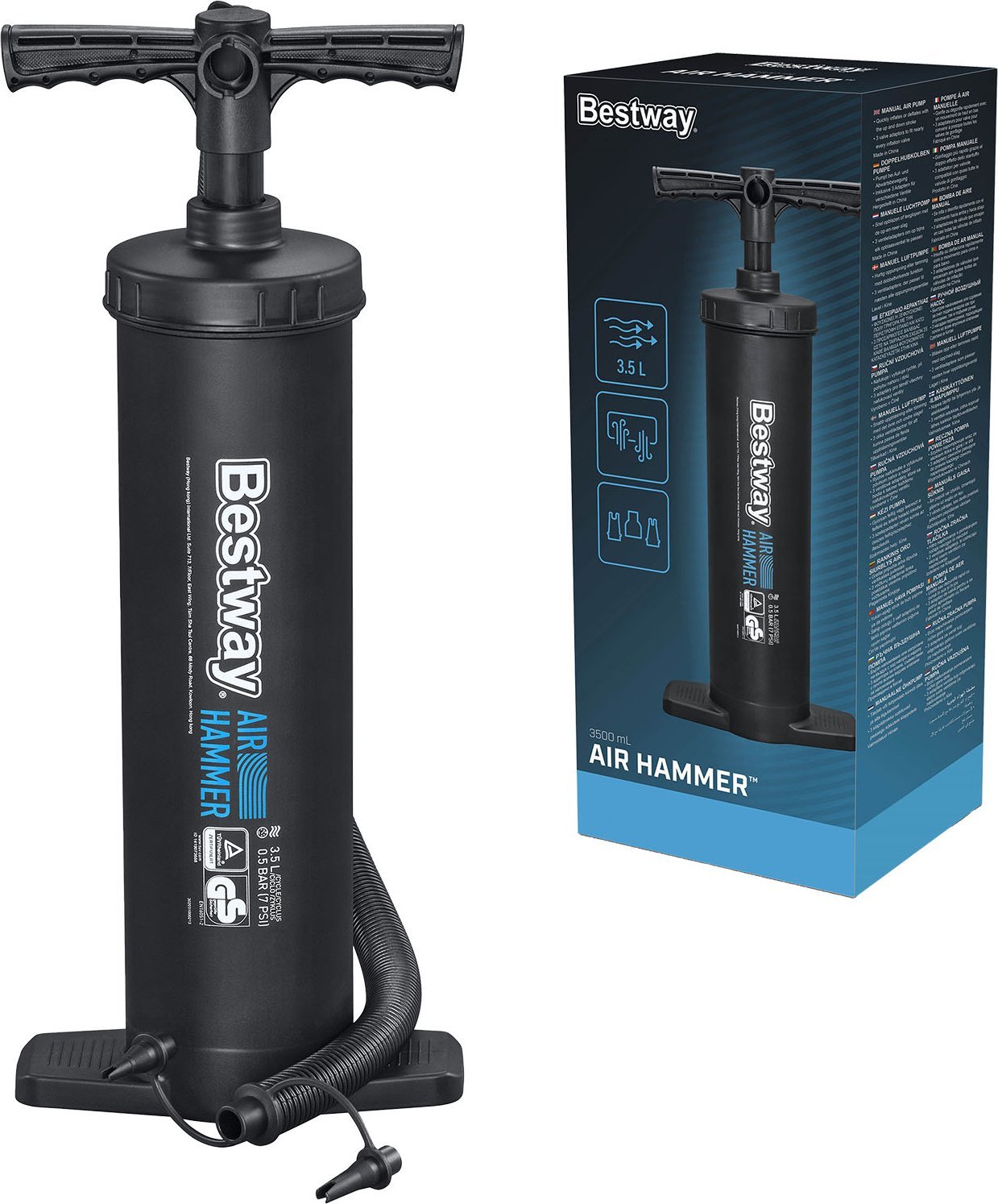 Bestway Pompka manualna Air Hammer 19'' 48 cm czarna (P2892)