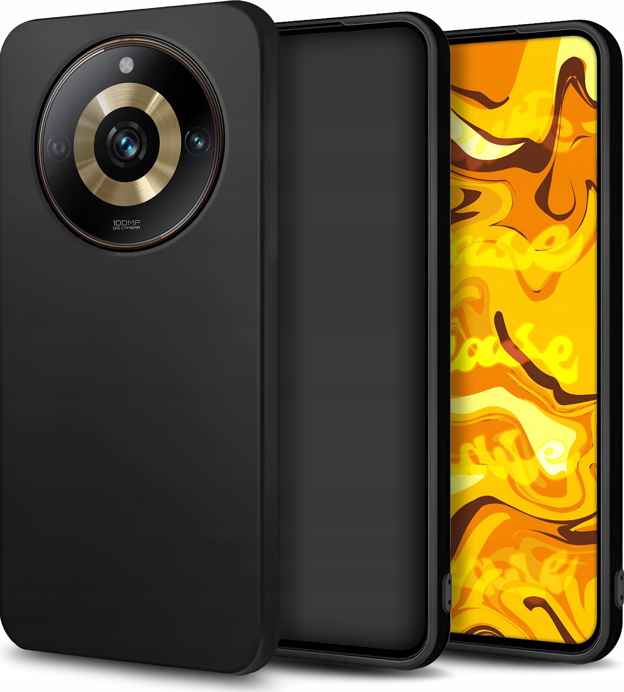 Hello Case Etui do Realme 11 Pro 5G / 11 Pro Plus 5G (Czarne, Matowe, Slim, Silikon)