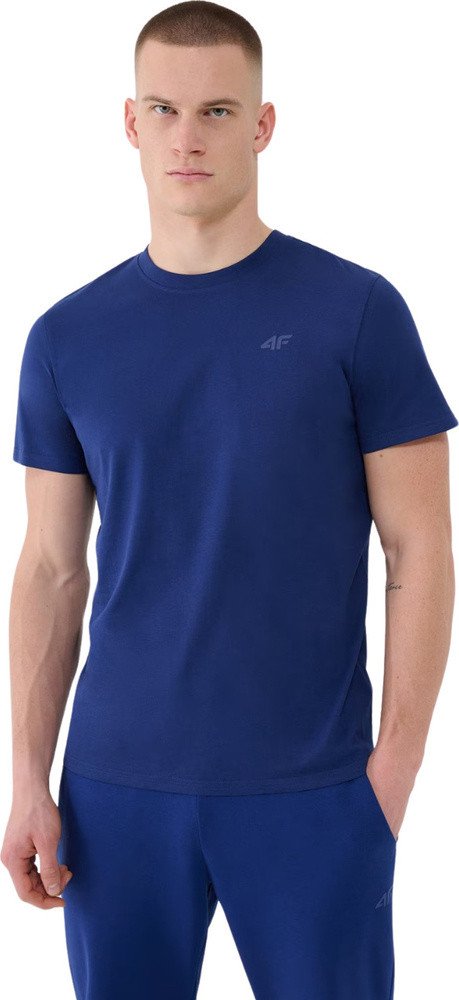 Koszulka męska 4F M2256 granatowa 4FWMM00TTSHM2256 031S 2XL