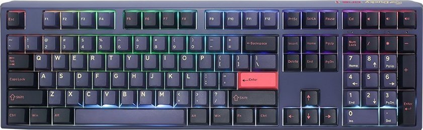 Klawiatura Ducky One 3 Cosmic Blue Gaming klawiatura RGB LED - MX-Red