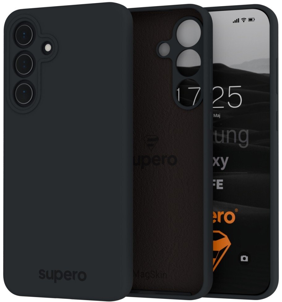 SUPERO Etui silikonowe Silicore do Samsung Galaxy S25 FE, szary