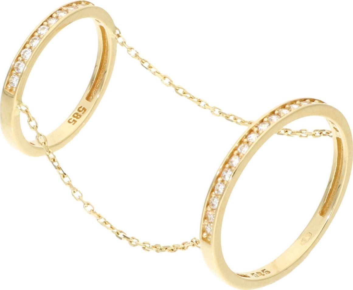 Rosanto Podwójny złoty pierścionek 585 14k