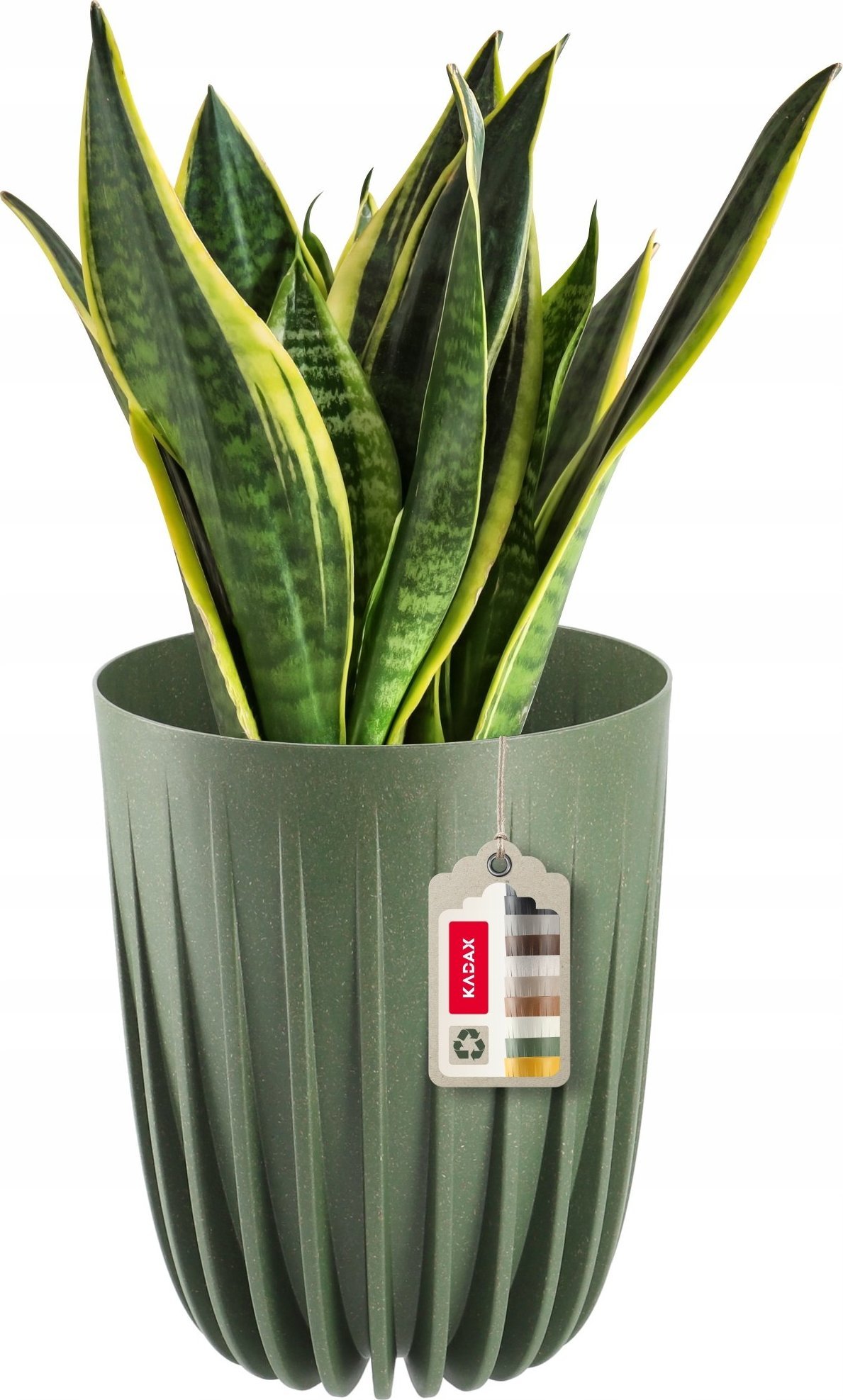 Kadax Eko Doniczka Osłonka + Wkładka Zielona 25x30cm