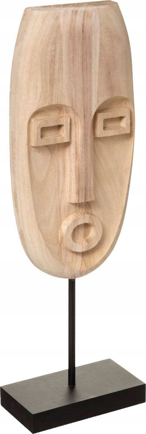 Atmosphera Maska drewniana SAFARI, motyw etniczny, naturalny brąz, wys. 46,5 cm