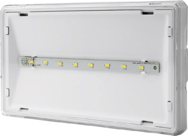 AWEX Oprawa awaryjna EXIT S IP65 LED 1W 1h jednozadaniowa PT biała +PU34 (ETS/1W/ESE/PT/WH)