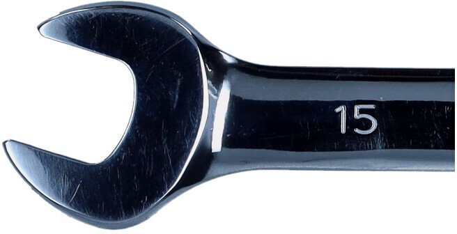 ROOKS KLUCZ PŁASKO-OCZKOWY 15 MM Z GRZECHOTKĄ