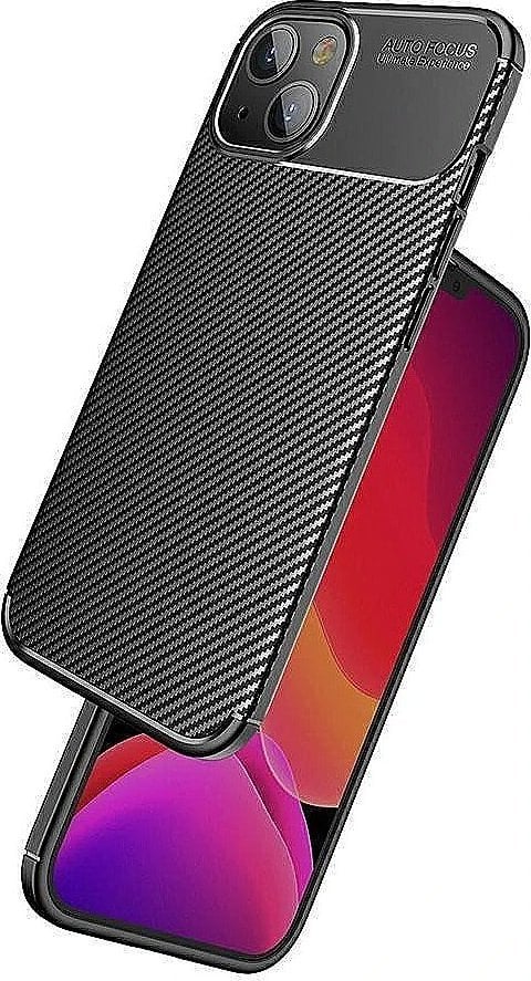 Mocco Trust Armored Shockproof Carbon Case for Apple iPhone 13 Pro Black