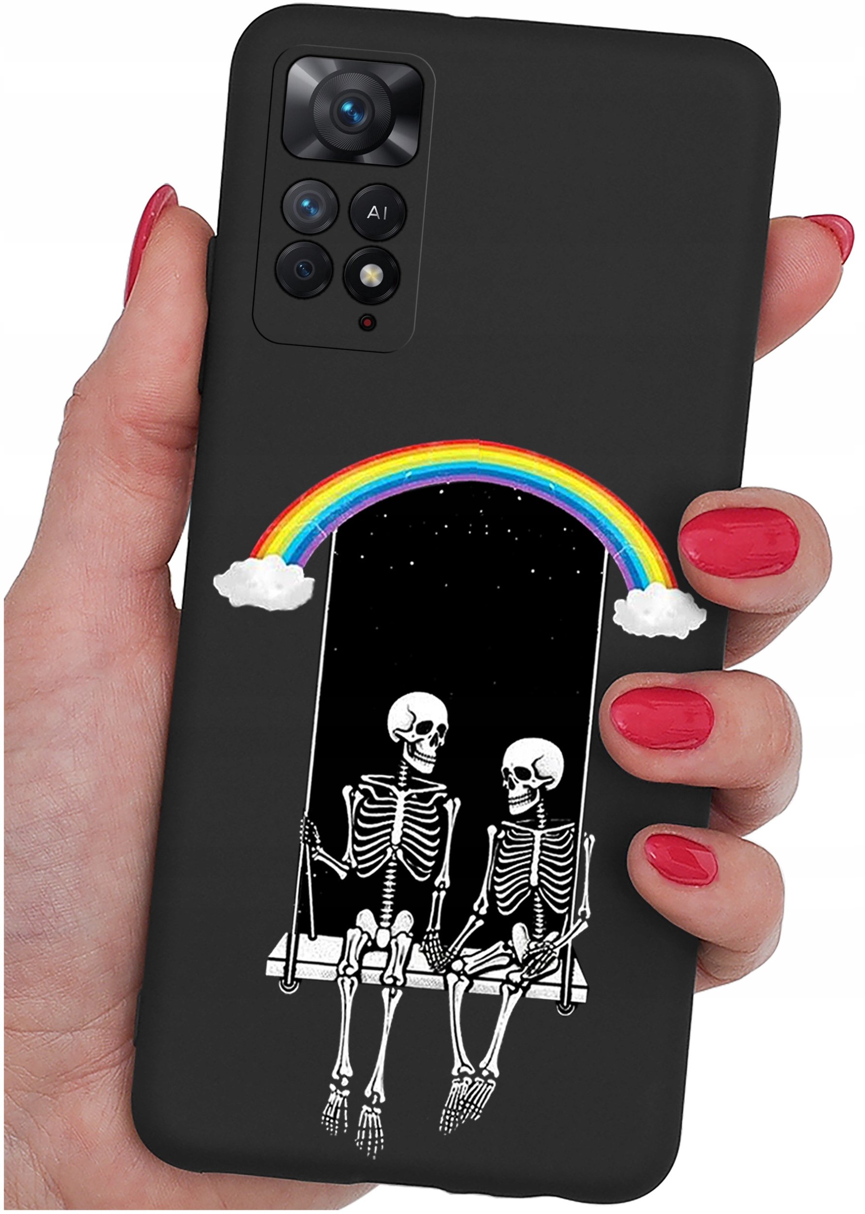 ETUI do Xiaomi Redmi Note 11 Pro | WZORY | SILIKONOWE MATT CASE + SZKŁO 9H