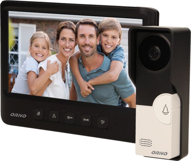 Orno Zestaw wideodomofonowy, bezsłuchawkowy, kolor, LCD 7", czarny, IMAGO